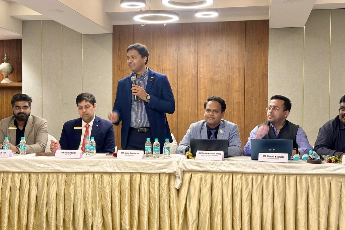 nbhvr's tweet photo. Pleased to chair the first meeting with Jaycees of #Kolkata as the Bid Director for JCI World Congress 2028.

It was insightful to hear from leaders. A meaningful start with focused discussions on collaboration and creating a world-class experience.

#JCI #JCIIndia #WorldCongress https://t.co/kX2N4o9q2X