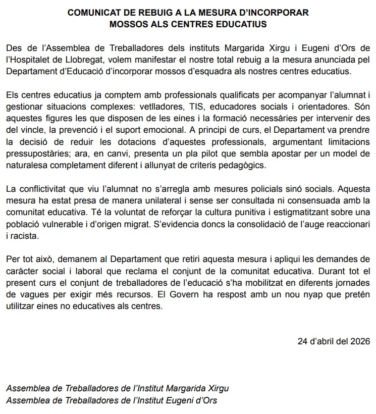 COS Educació tweet media