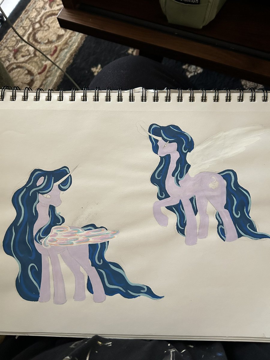 Cloudywolfiee's tweet image. Finished/unfinished doodles of my alicorn oc Princess SereneStillwater. She mentors my other oc NyxShade. Shes also based off my crazy meds-Klonopin lol❤️🫰🏽✨

#ponies #mlp #mlpoc #art #drawing #fanart #fandom #mlpfim #