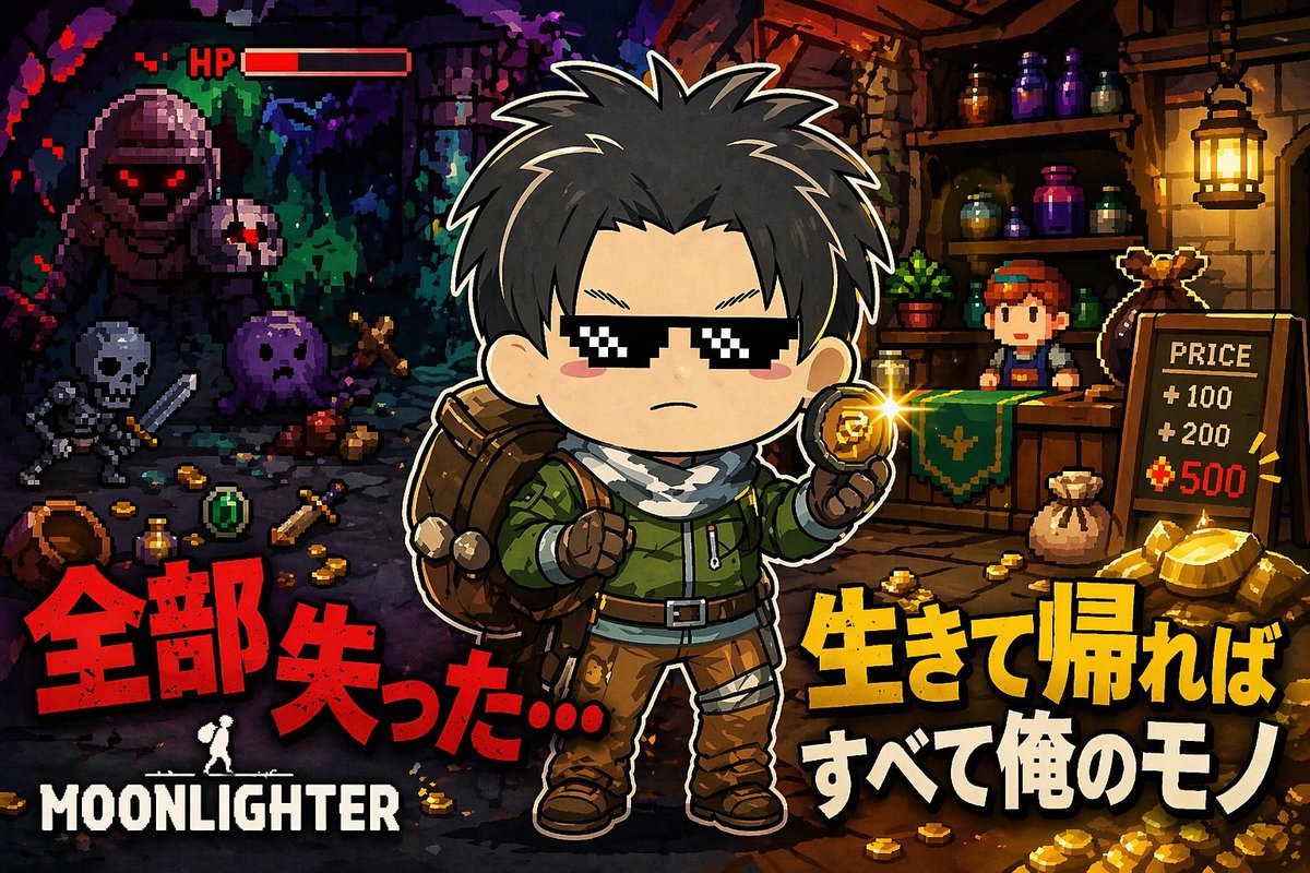 ya_ma_ta_ku02's tweet image. 本日もご視聴ありがとうございました┏○ﾍﾟｺｯ
なかなか奥深いけどやりごたえのあるゲームだった！！
次やるのは来週だけどコツコツやっていくぞ(　-`ω-)b

#ムーンライター #MoonLighter #ps5 #YouTubeLive