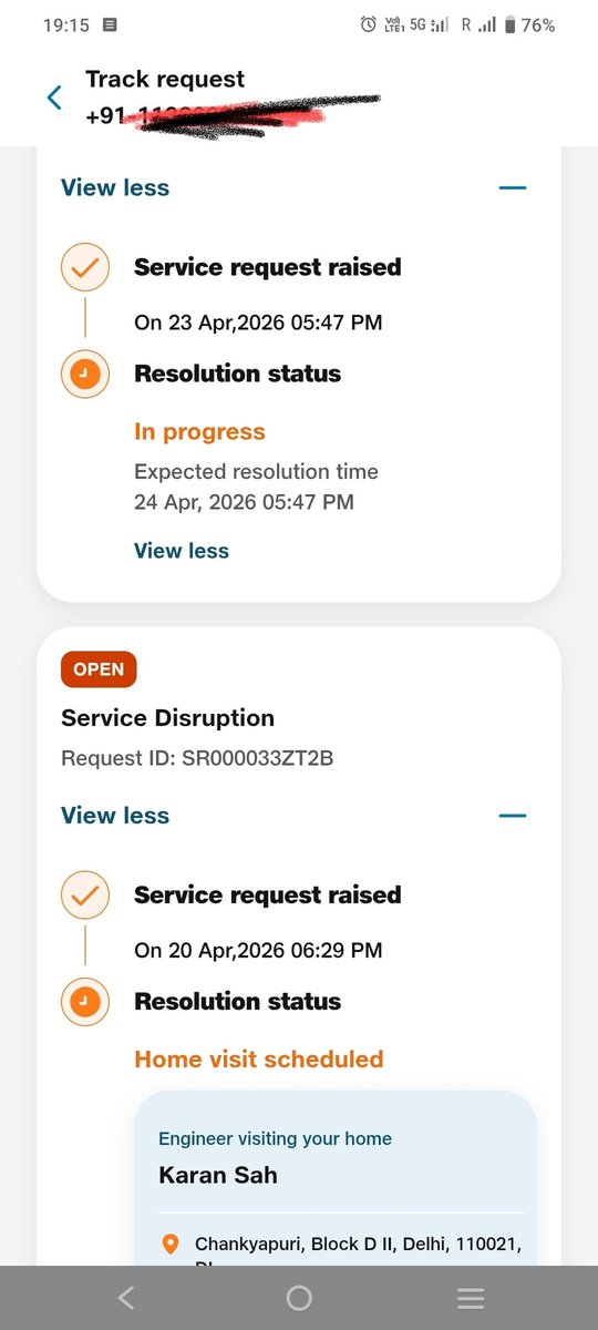 <a href="/reliancejio/">Reliance Jio</a> <a href="/jio_fiber/">Jio Fiber</a> <a href="/JioFiberVoice/">JioFiberVoice</a> <a href="/FibreJio/">JIO FIBRE INTERNET</a> <a href="/_MukeshAmbani/">Mukesh Ambani</a> Your services are worst, pathetic and gruesome. Please don't choose Jio otherwise you will be harassed like this pending  from last 4 days no one listens on call , mail. Shameful..they believe in looting customers.😡