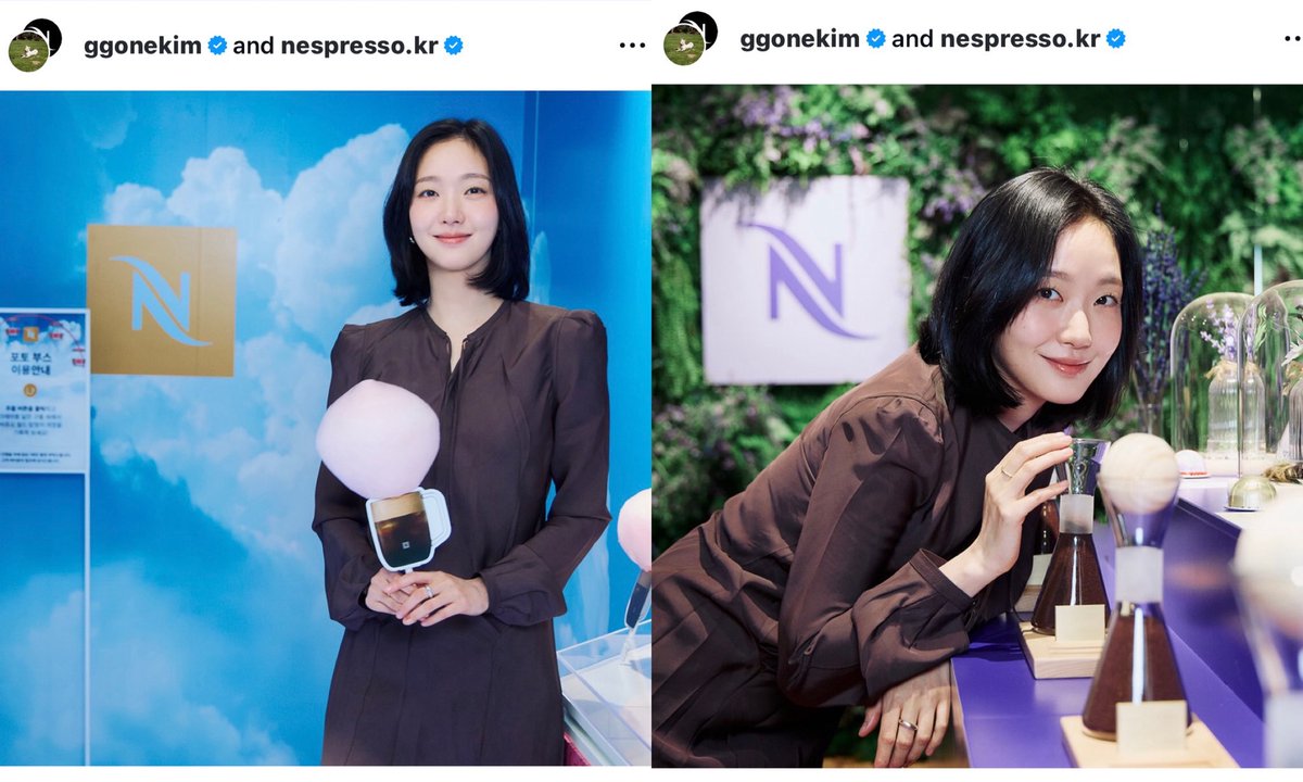 Mineunhg222's tweet photo. 4/24/2026 New post on Instagram
ggonekim 버츄오 월드 팝업 💜#네스프레소 #PressToExplore #WhatEls #KimGoEun 😍😍 https://t.co/uOxdm8hLUi