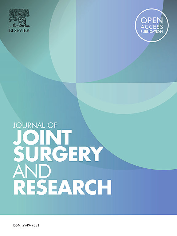 本日、Journal of Joint Surgery and Researchにpublishされました！
澤村さんとの共同研究になります！（<a href="/sawarmbigmac/">Shogo Sawamura（澤村彰吾）</a> )
膝OA患者の痛み関連要因をアソシエーション分析で検討しました。
限界点も多く、仮説生成にしかすぎませんがご一読いただけますと嬉しいです😃
sciencedirect.com/science/articl…