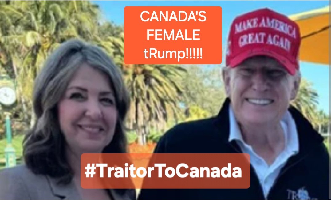 LaoneHuman's tweet image. #DICTATOR of #ALBERTA @ABDanielleSmith 
HEY @MarkJCarney ,  why isn't this female tRump of Canada not in PRISON? She's a #TRAITOR trying to sell Alberta to tRump ffs!!!!!