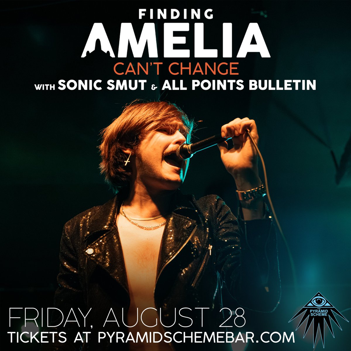 FindingAmelia_'s tweet photo. AUGUST 28: We're back at our favorite venue with some new tunes and some new friends. 

Get tickets now here: https://t.co/kdCUwclBAP https://t.co/3dN4w6ezNq
