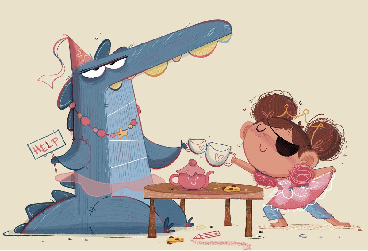 LourencoEstrela's tweet image. Tea anyone?!

#kidlit #kidlitart #illustrator #livrosinfantis #characterdesign