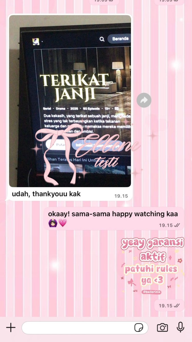 𐔌 NETFLIX 1U 1B ⋮ 45.000 .ᐟ 🎀 ֹ ₊ ꒱

 ៶៲៸ check more testi on t.me/lovellene ݁ 🐰💗 ⊹