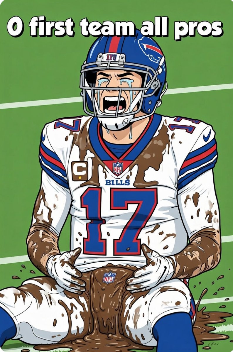 NFLDepictions's tweet photo. @RaffAtBaizuo @unblockableb1 @GreenHornets72 @danfetes @ryanthomastake @BuffaloPlus Blocking me won’t work inbred. Now go cry about the zero time first team all pro choking like the little bitch he is and let me know when you’ve accepted reality https://t.co/MjYaFrjIxT