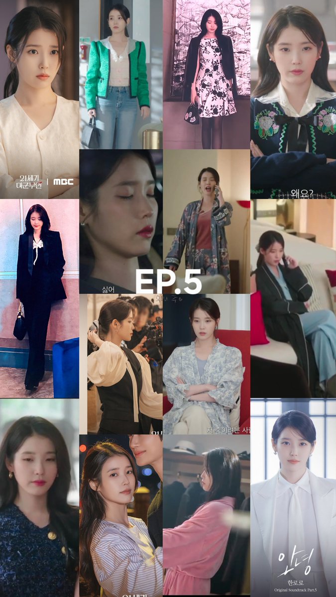wyjc516's tweet photo. Thread of Seong Huiju's no. of styles in each episode 
Ep.5: 14
Total so far: 52
#21세기대군부인 #PerfectCrown #아이유 #IU #성희주 #SeongHuiju https://t.co/QSkcHVqLKX
