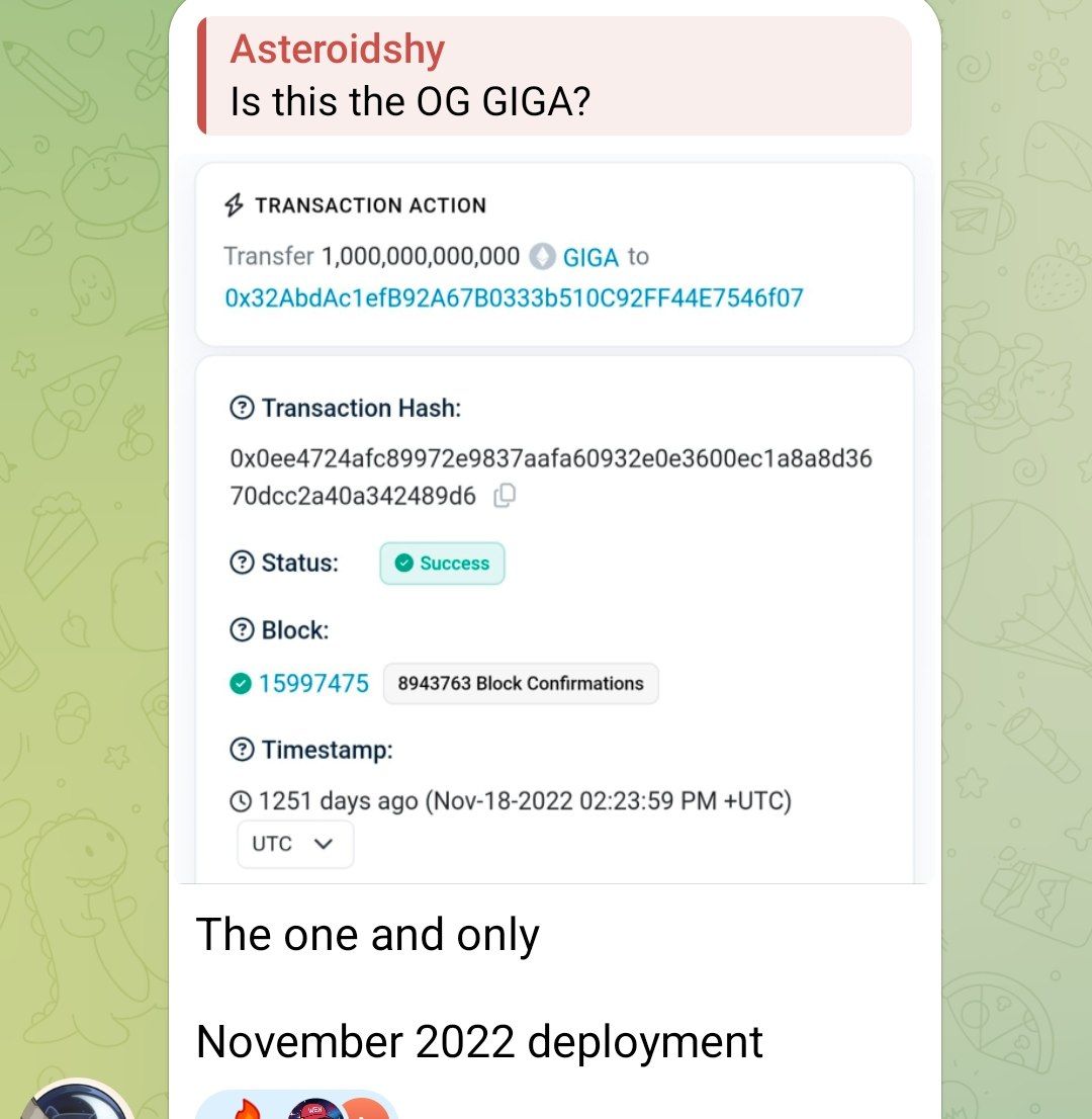 NobleIrons7de's tweet photo. Nov 2022 $GIGA was deployed on ETH.

It's  3 years 5 months since them and it has not gone to zero 

Now OG memes like Wojak, Flork, Asteroid are all running up, and you think $GIGA doesnt?

You missed  $ASTEROID pump
You missed the $FLORK pump
You missed the $WOJAK pump

Well, you are about to miss the $GIGA pump.

Guess what? One feature was common between Flork, Wojak and Asteroid rally... they all had GIGA CANDLES showering through their charts.

Be GIGA
Join the GIGA Geng