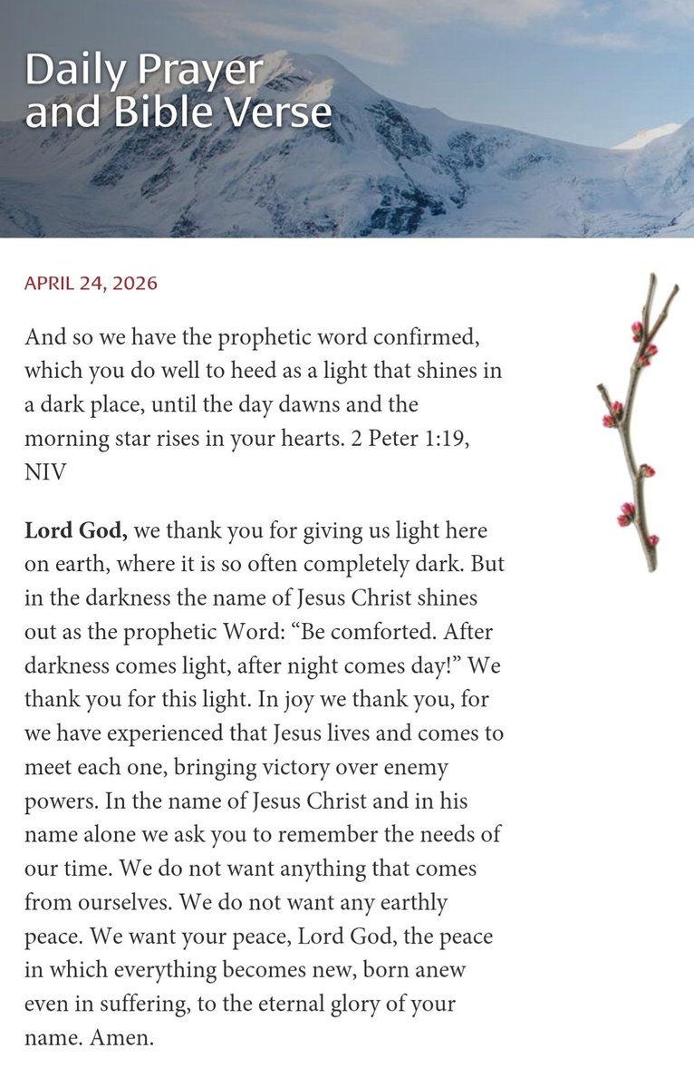 mrazzie's tweet image. Daily Prayer (via plough.com) #Easter