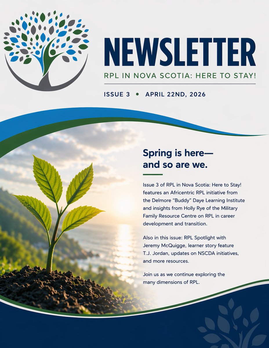 theNSCDA's tweet photo. Check out the latest issue of the NSCDA's Recognition of Prior Learning (RPL) newsletter!

Read it here: https://t.co/efMqupsMjh

#NSCDA #RPL #LifelongLearning #CareerDevelopment https://t.co/rYssmtIHUP