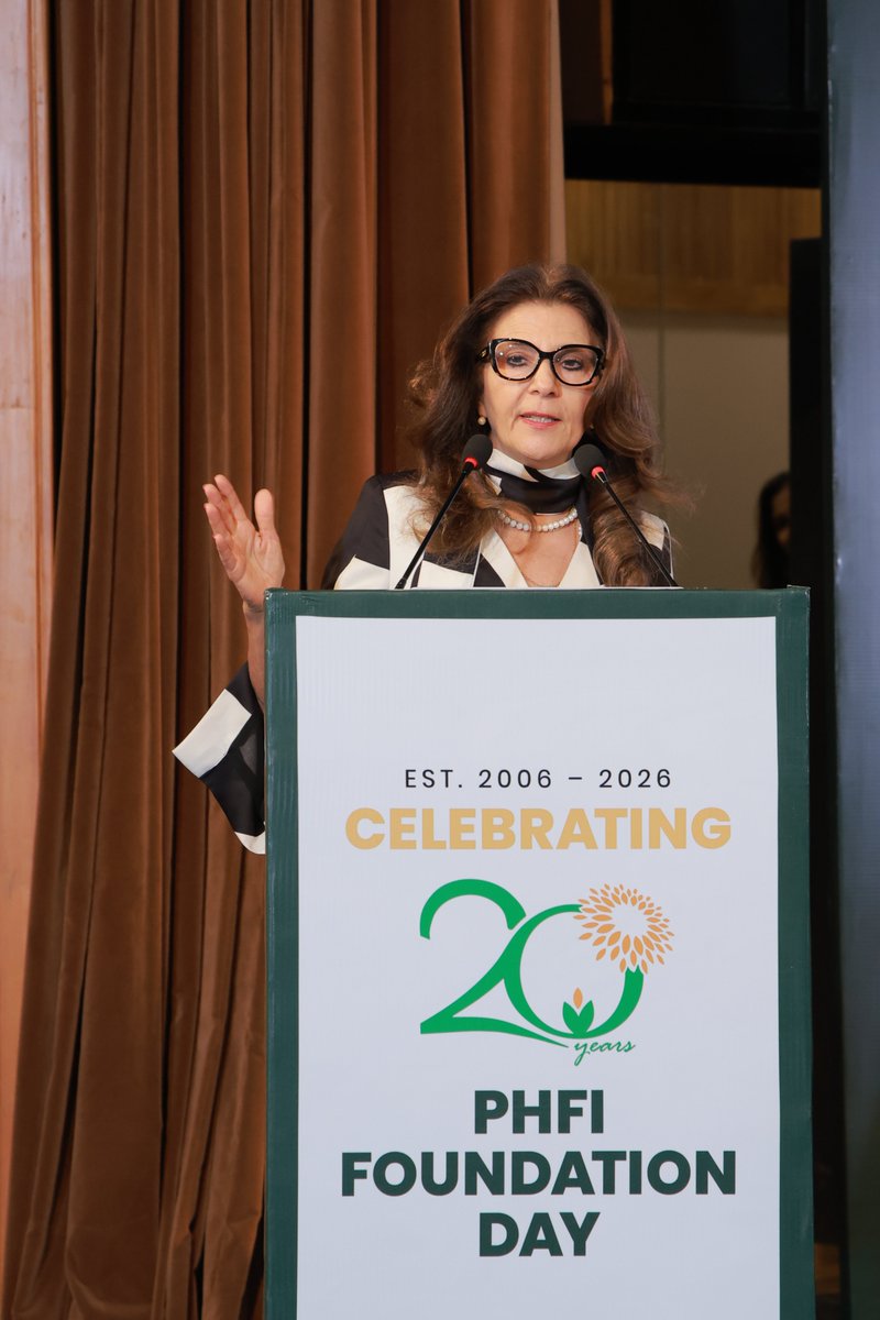 thePHFI's tweet photo. PHFI Foundation Day 2026: A Night of Leadership &amp; Gratitude. We celebrated 20 years of PHFI with voices that shaped public health and will shape its future.   Prof. Laura Magaña’s inspiring Foundation Day Lecture focused on  “From Innovation to Transformation through Leadership." https://t.co/MAU5EIqFqE