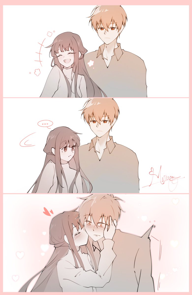 _Milli_ya's tweet photo. Kyoru version🐱🍙

 #fruitsbasket #フルーツバスケット #kyoru https://t.co/sVJIQXCyqy