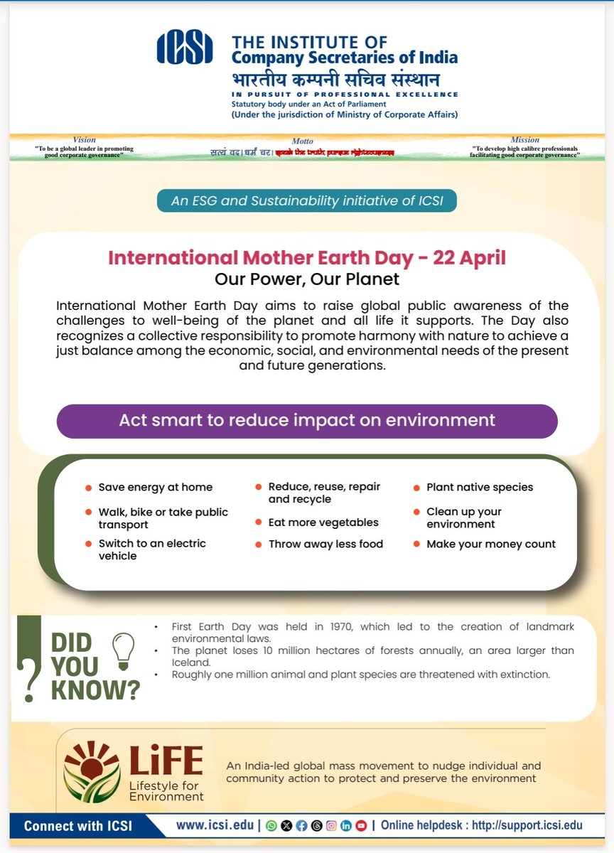 icsi_cs's tweet image. An #ESG and #Sustainability initiative of #ICSI @moefcc