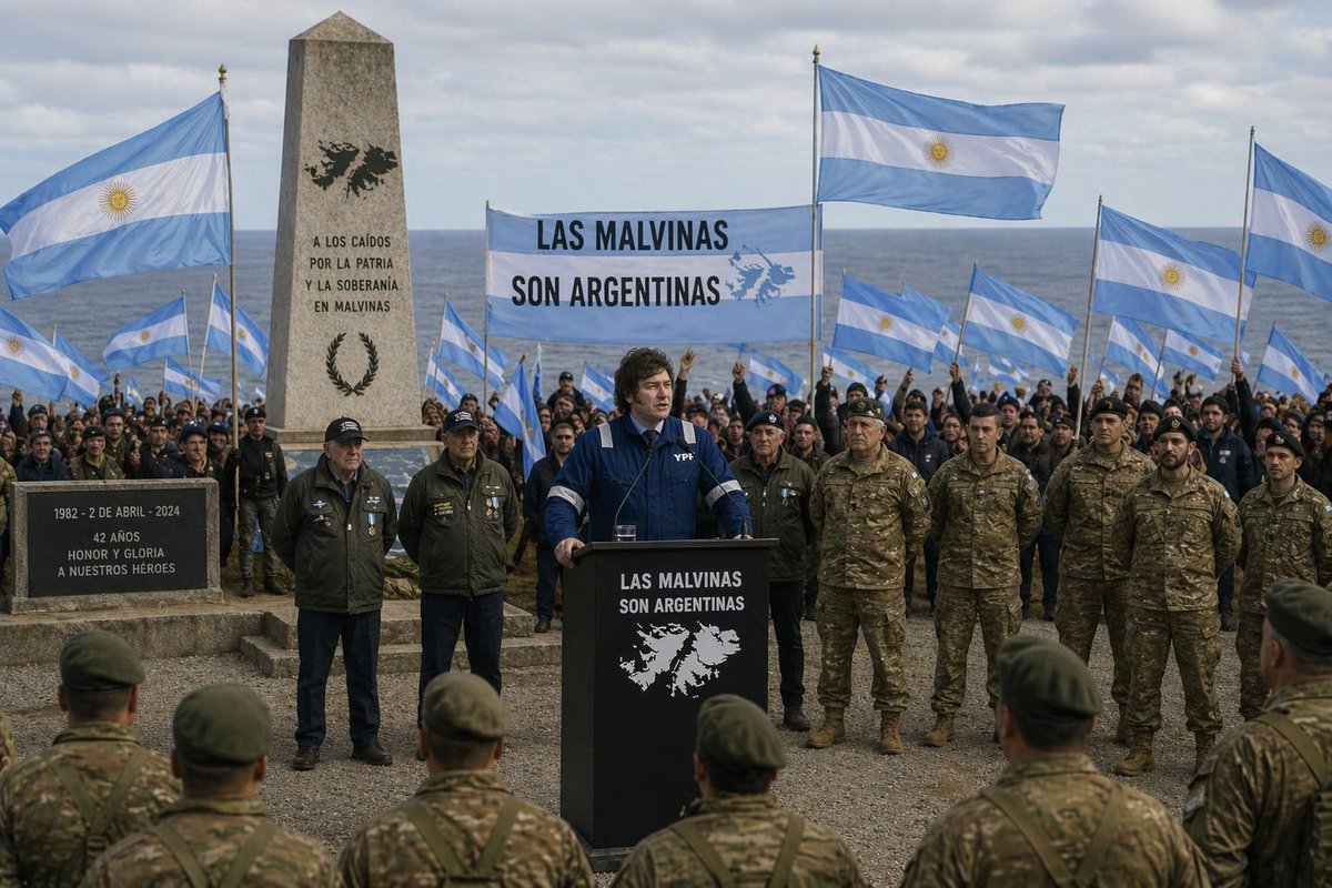 Permitane soñar Sr. Presidente <a href="/JMilei/">Javier Milei</a> 
#malvinas #islasmalvinas #milei2027