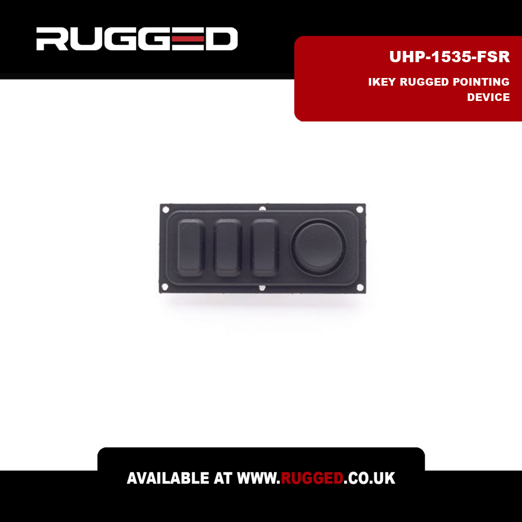 RuggedUK's tweet image. The compact UHP-1535-FSR rugged pointing device delivers versatile Force Sensing Resistor technology. Dustproof &amp;amp; waterproof sealed design ideal for industrial applications. #PointingDevice #RuggedPointingDevice #iKey (215 characters) zurl.co/1QWLn