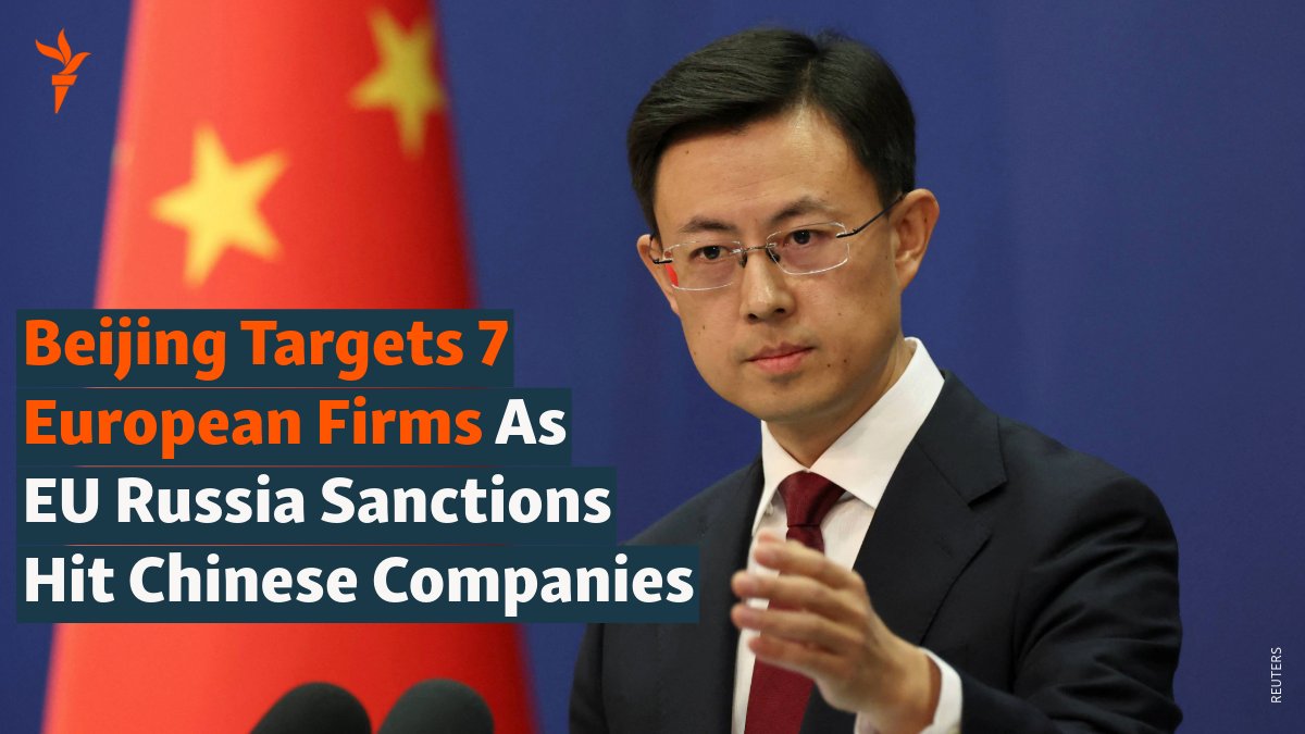 RFERL's tweet image. Beijing has placed seven companies in the European Union on an export control list, the Chinese Commerce Ministry said on April 24.

The firms, which operate in the defense, aerospace, and satellite intelligence industries, include the Belgian-based firearms manufacturer FN