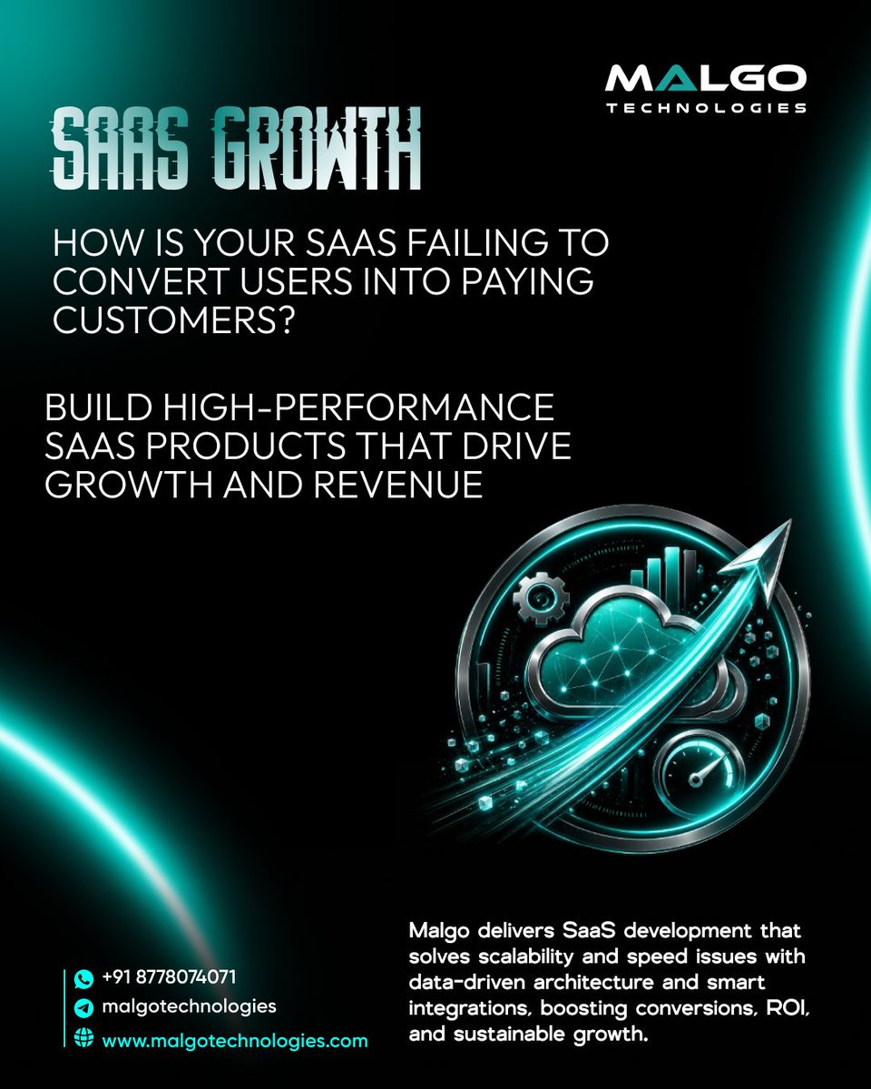 malgotech's tweet image. Struggling to scale your SaaS or improve conversions?

Malgo builds powerful, data-driven SaaS solutions that enhance user experience, boost engagement, and maximize ROI.

malgotechnologies.com/saas-developme…

#SaaSDevelopment #TechSolutions #DigitalGrowth #Startups #BusinessGrowth #ROI