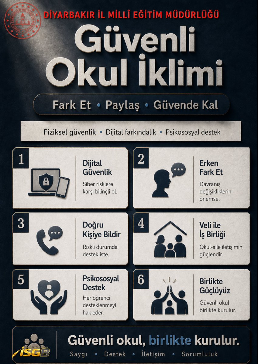 Diyarbakır İl MEM İSGB Okul Güvenliği tweet media