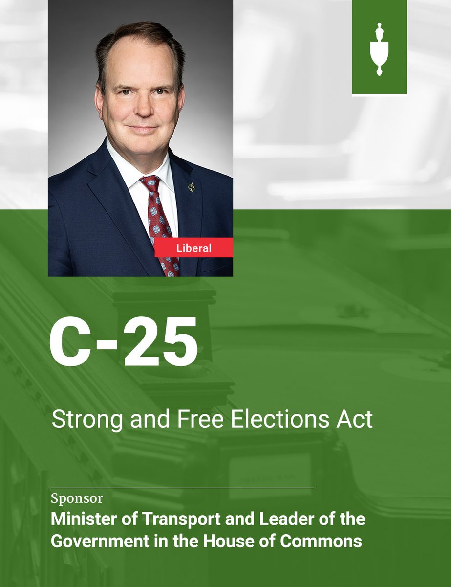 HoCChamber's tweet photo. Bill #C25 was adopted at 2nd reading and referred to the #PROC Committee. #cdnpoli https://t.co/II8hriXGO4