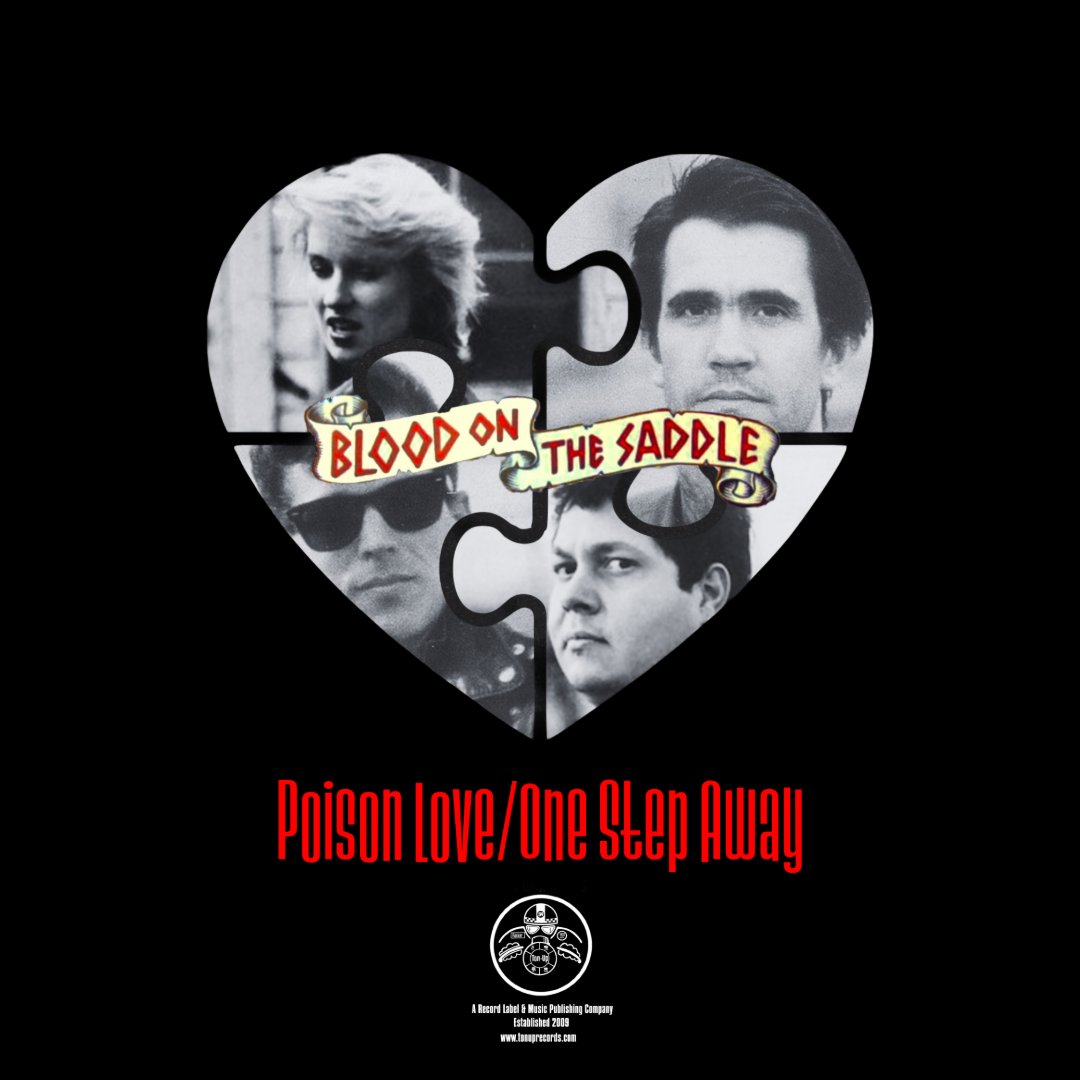 TonUpRecords's tweet photo. New Music Friday: Available now on @Spotify  and @Deezer , a new release from @blood_saddle , a single featuring a session outtake of Poison Love and One Step Away, a song that initially appeared on the Poison Love album. Look for it in the coming days on all music services. https://t.co/dbIQb2vNrI
