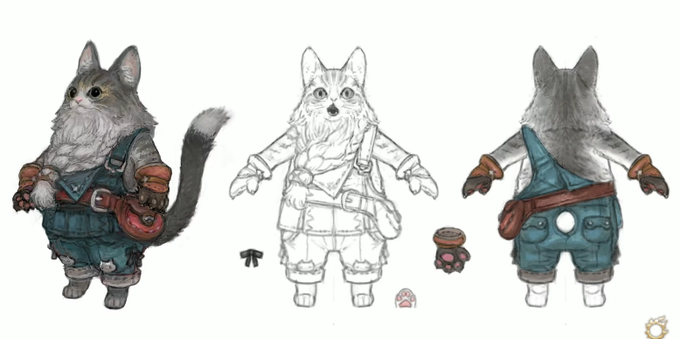 AtlasXIV's tweet image. Bearded cat.
#FFXIV
