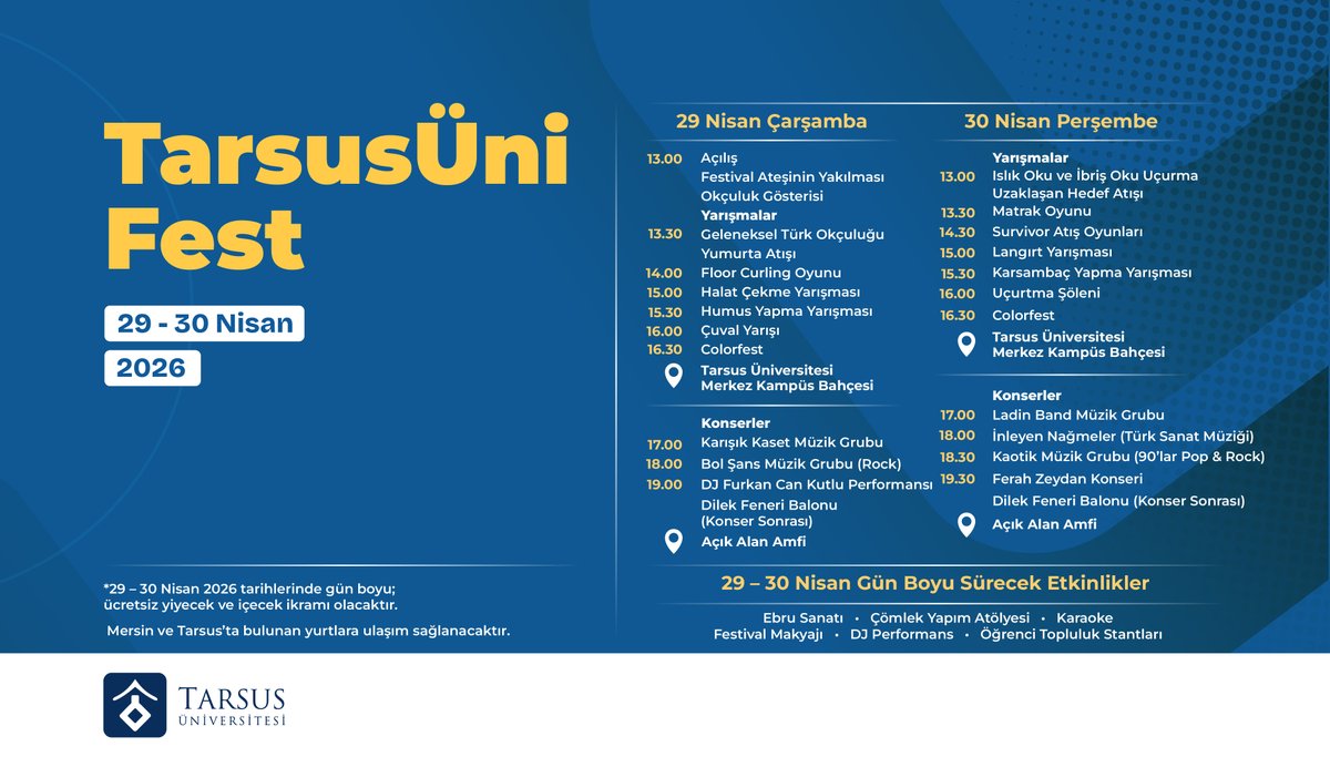 Tarsus Üniversitesi tweet media