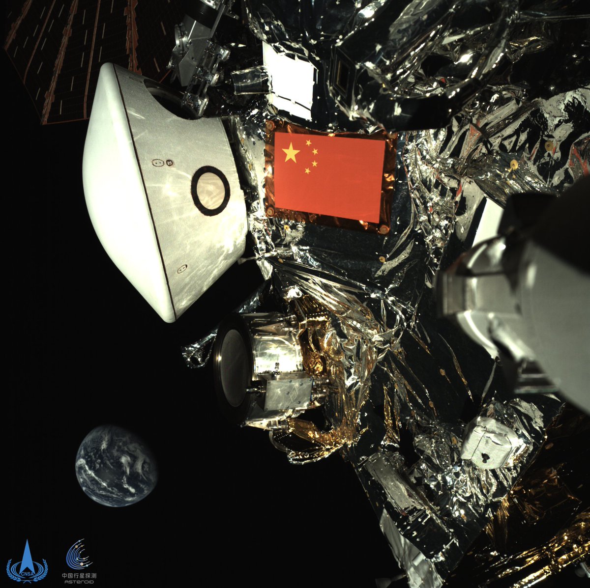 ChEmbPa's tweet photo. La Administración Nacional del Espacio de China (CNSA, por sus siglas en inglés) anuncia hoy viernes los resultados de su selección de colaboración internacional para Tianwen-3, la primera misión china destinada a traer muestras del planeta Marte. https://t.co/KYVUZ49BdH
