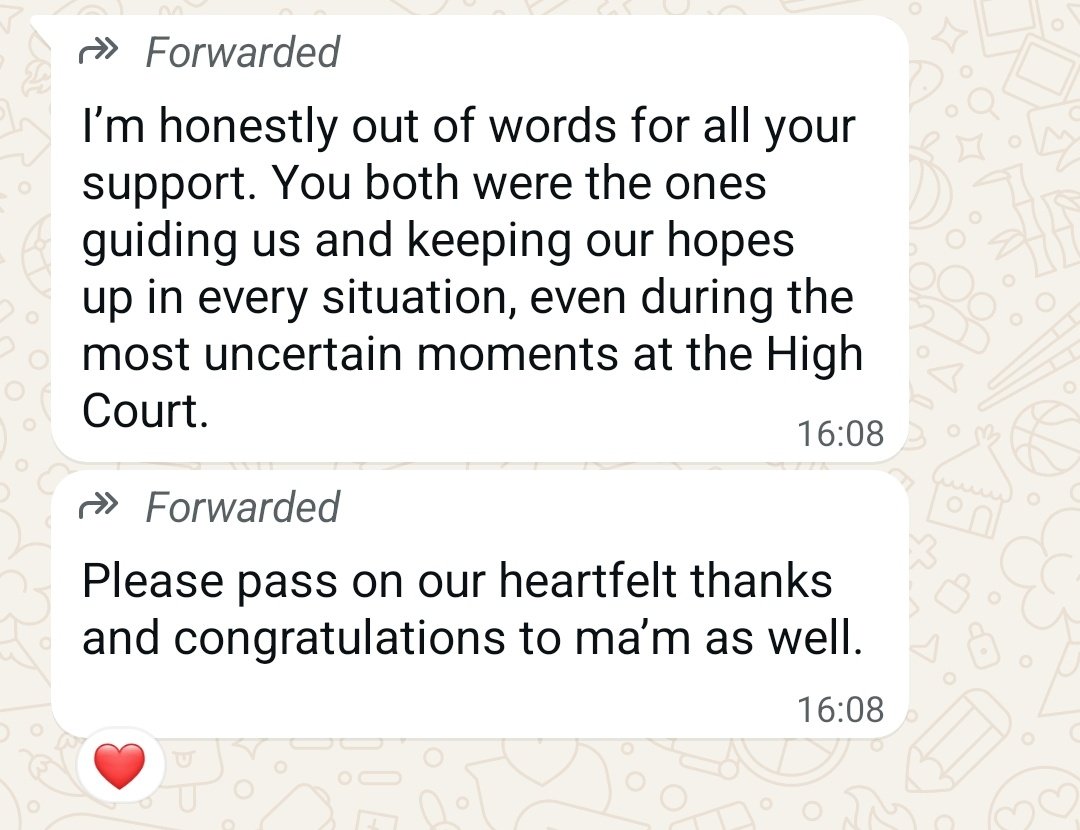COUNSELLING APPRECIATION: A young boy falsely accused in a Rape case by an adult married woman having kids. Has filed cases on her husband, has left the kids with in-laws &amp; goes around partying in cities targeting young men, has filed more rape cases. 

This family came to us