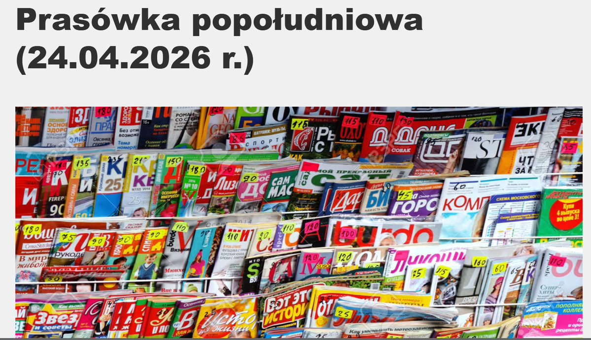 snickerz605's tweet image. Prasówka popołudniowa (24.04.2026 r.)
Link: snickerz4.wixsite.com/snickerz605/po…
#info #news #politics #video #polska