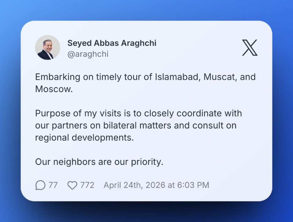 cibuicai's tweet photo. Iran's Foreign Minister Seyyed Abbas Araghchi says the purpose of his tour is to closely coordinate with Iran's partners on bilateral matters and consult on regional developments. https://t.co/YMYtrEeq4s