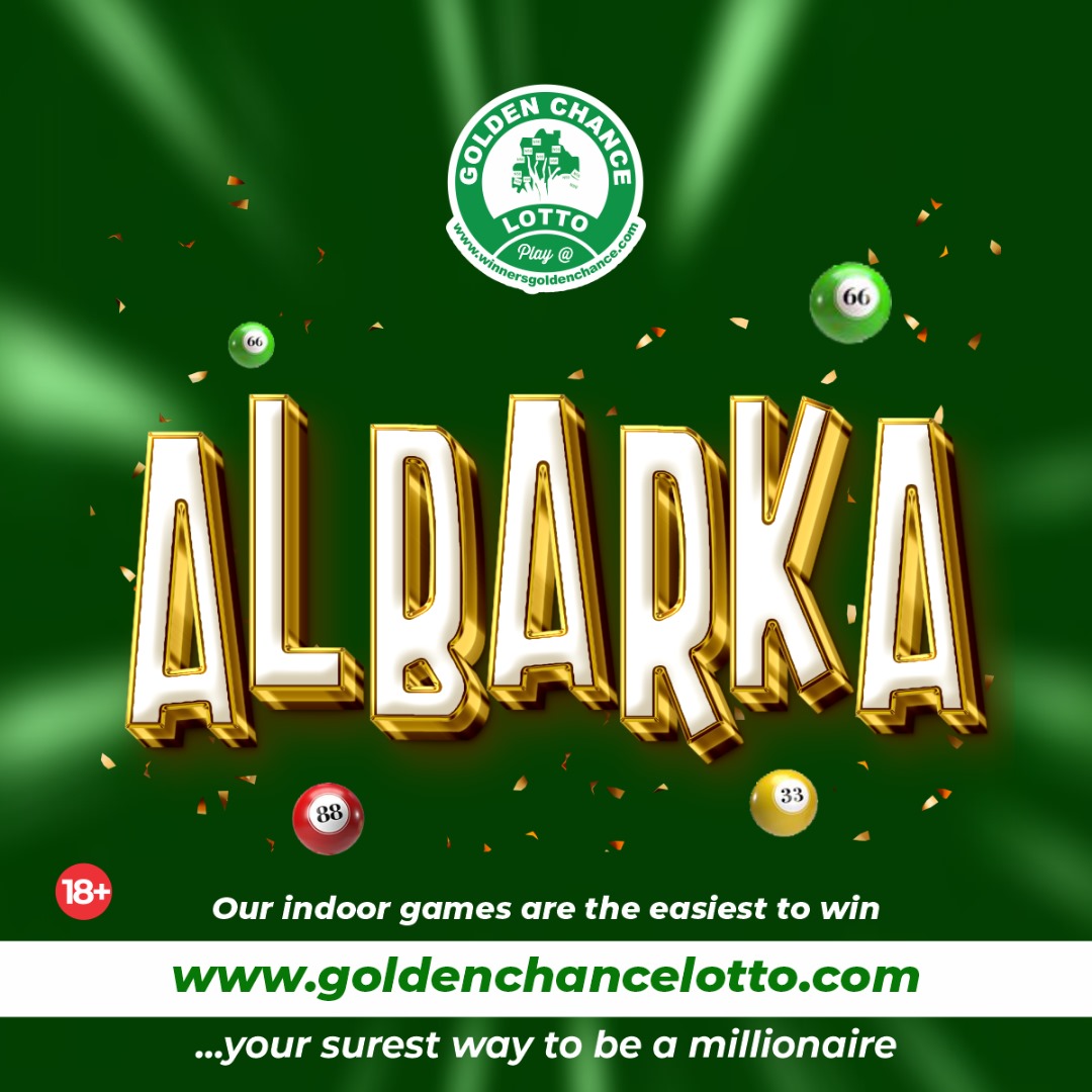 wgclotto's tweet image. GOLDEN ALBARKA: 24/04/2026

        WINNING NUMBERS
            83-19-3-61-22
        MACHINE NUMBERS
            56-89-11-37-70

Play online@
goldenchancelotto.com
Follow @Winners Golden Chance Lotto
#lottoresulttoday  #goldenchance #JackpotTime 
lottowinner#lotterywinner