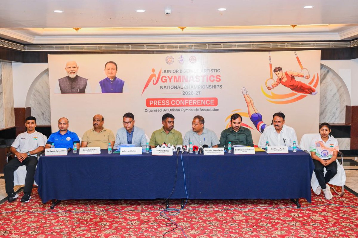 JuggernautsSF's tweet photo. Odisha will host the 2026–27 Junior &amp; Senior Artistic Gymnastics Nationals at Kalinga Stadium, Bhubaneswar, from April 25 to May 3. Over 600 gymnasts from across India will compete and the event will help select players for major international tournaments. 
#SportsOdisha #COYJ https://t.co/OtrfeLmQ7j