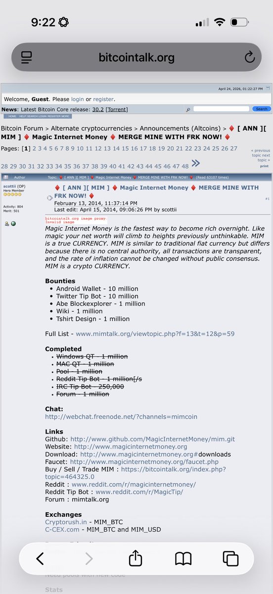 Magic Internet Money tweet media