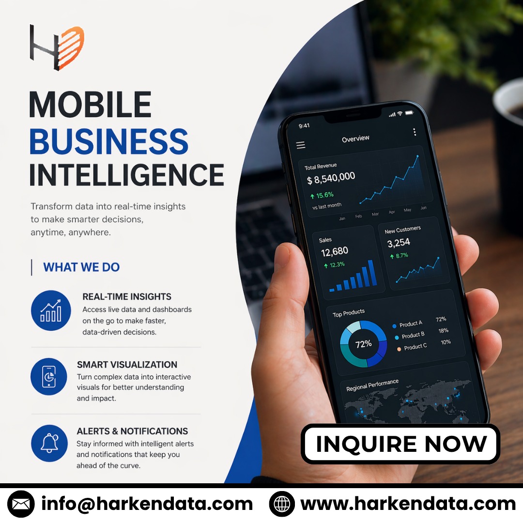 Harkendata's tweet image. 𝐒𝐭𝐚𝐲 𝐜𝐨𝐧𝐧𝐞𝐜𝐭𝐞𝐝. 𝐒𝐭𝐚𝐲 𝐢𝐧𝐟𝐨𝐫𝐦𝐞𝐝. 𝐒𝐭𝐚𝐲 𝐚𝐡𝐞𝐚𝐝.
Make smarter decisions anytime, anywhere with Mobile #BusinessIntelligence.
Access real-time data, #interactivedashboards, and actionable #insights.
🌐 Visit Us: harkendata.com
#smartdata