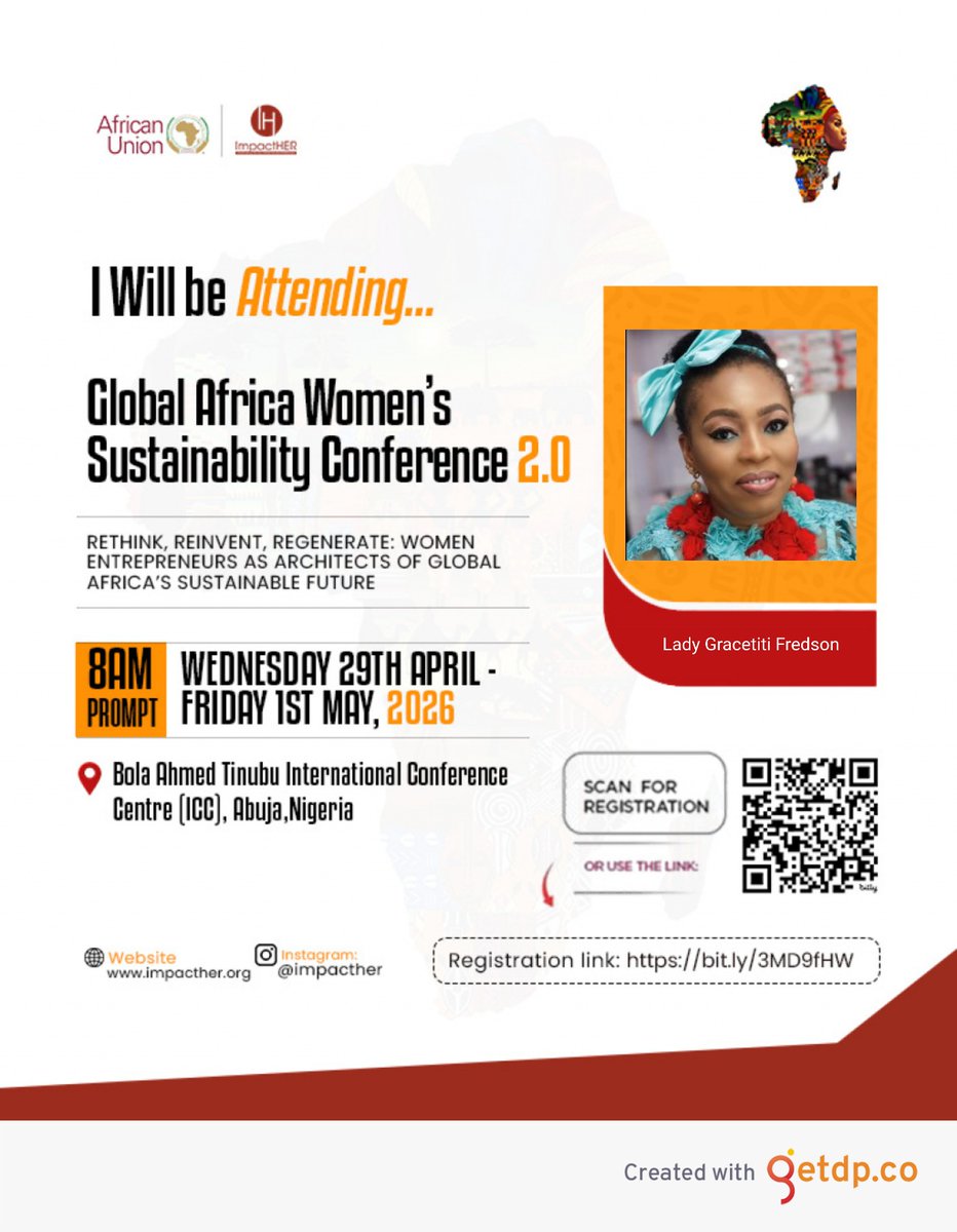 gracetiti2's tweet photo. I AM Attending
#GAWSC2026
#ImpactHER
#NiWAB
#womeninagriculture https://t.co/7jQJOfUJIP