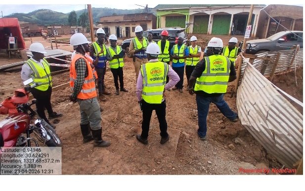 On 23rd-04-2026, A joint team comprising representatives from MWE, JBN consultants,WAPACOS, CR-18G (Contractors) &amp; Stakeholder Engagement  Consultant-Chrisbert Consult (U) Ltd conducted an inspection of contractor's active sites at Kabuyanda Irrigation Scheme in Isingiro District