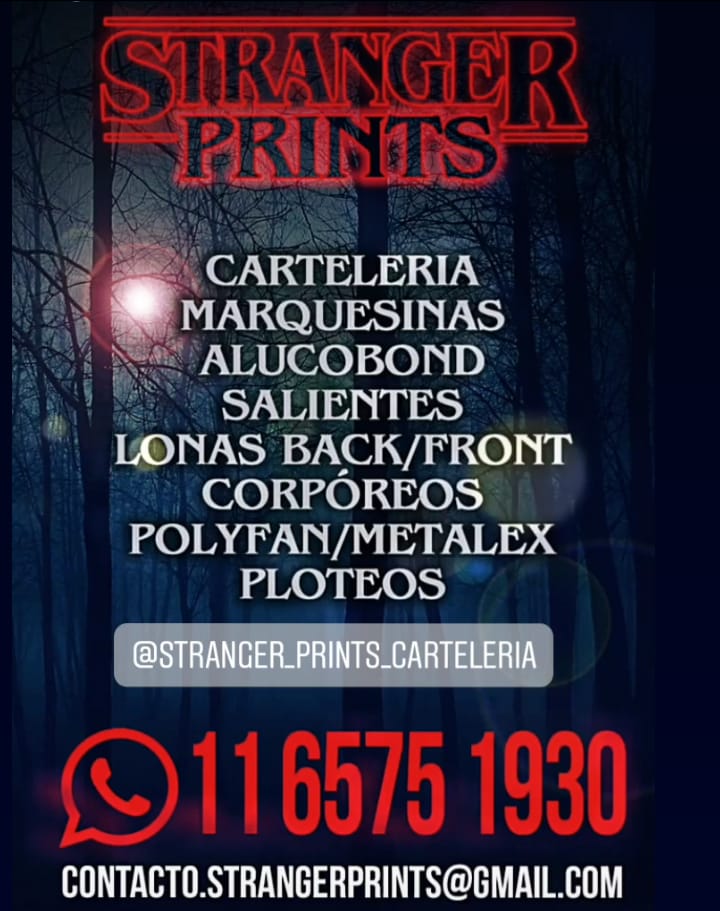 PrintsStranger's tweet photo. PRESUPUESTOS SIN CARGO → 1165751930                                       
contacto.strangerprints@gmail.com   
https://t.co/EfYcHqHHew 
https://t.co/fomLBJbh5S 
https://t.co/j2ULmbA1FJ 
https://t.co/z5tYCtWd18 
https://t.co/UdYByCoDZk 
https://t.co/oE2PH5QrM6 
#Argentina https://t.co/lgICACzsBv