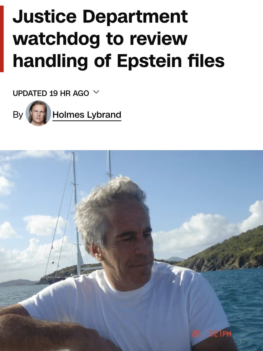 wtafisgoingon24's tweet photo. “Men need to be perp-walked in handcuffs to the jail, and until we see that here in this country … we don’t have a system of justice that’s working,” Republican Rep. @RepThomasMassie 

Justice Department watchdog to review handling of Epstein files
https://t.co/cGNrpPKbgB https://t.co/q5Jz7eR9eE