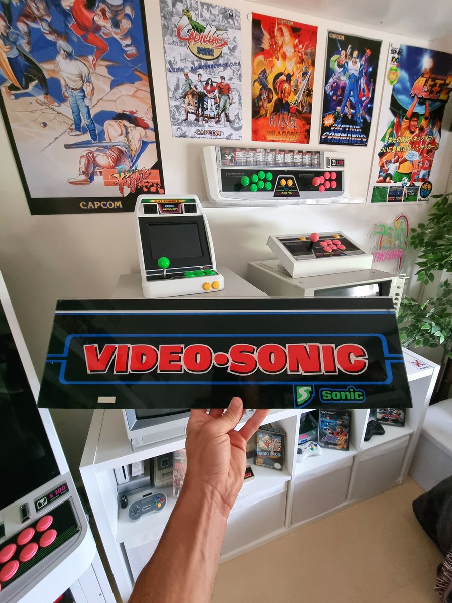 hey_darey's tweet photo. Restauración de Marquesina original Video-Sonic terminada! Que belleza😍 
​#RetroGaming #Arcade #RetroTwit #Videojuegos https://t.co/3QhBenZuvA