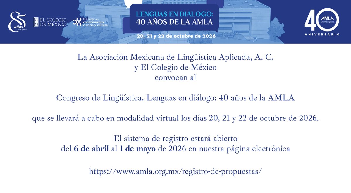 El Colegio de México tweet media