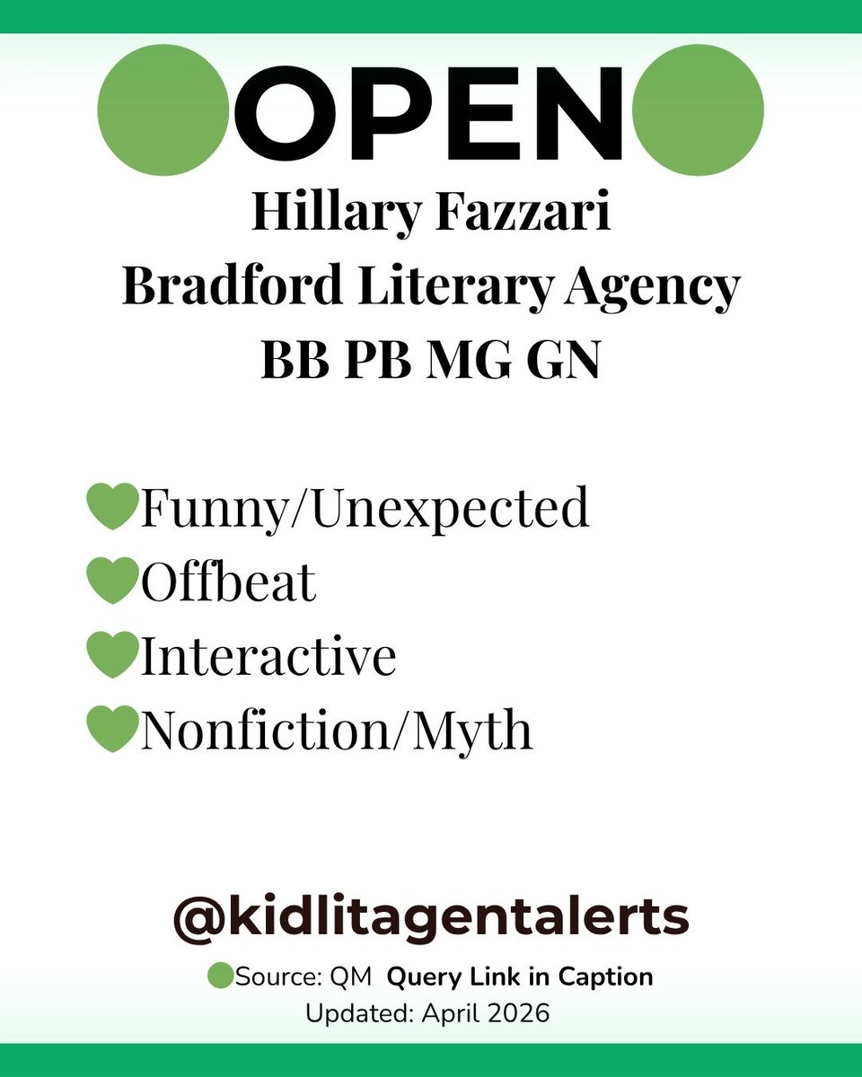 @kidlitagentalerts tweet media