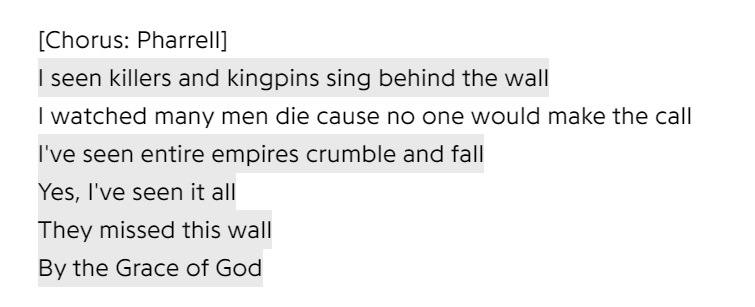 inpteraction's tweet photo. How Pharrell sings this part keeps echoing in my head. https://t.co/YKCJ1rGQeJ