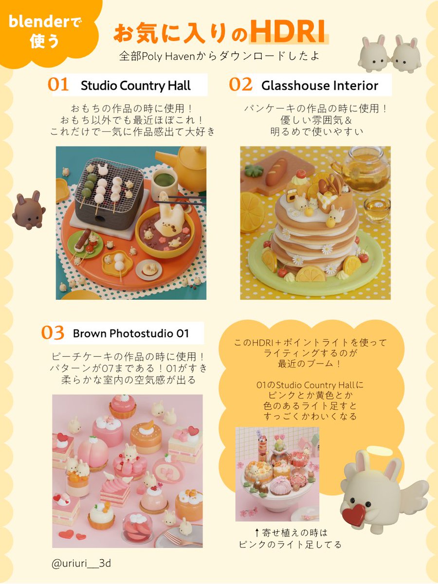 uriuri__3d's tweet image. blenderで使う、お気に入りのHDRIまとめ( ᐡᴗ ̫ ᴗᐡ)￼💭

#blender #3DCG