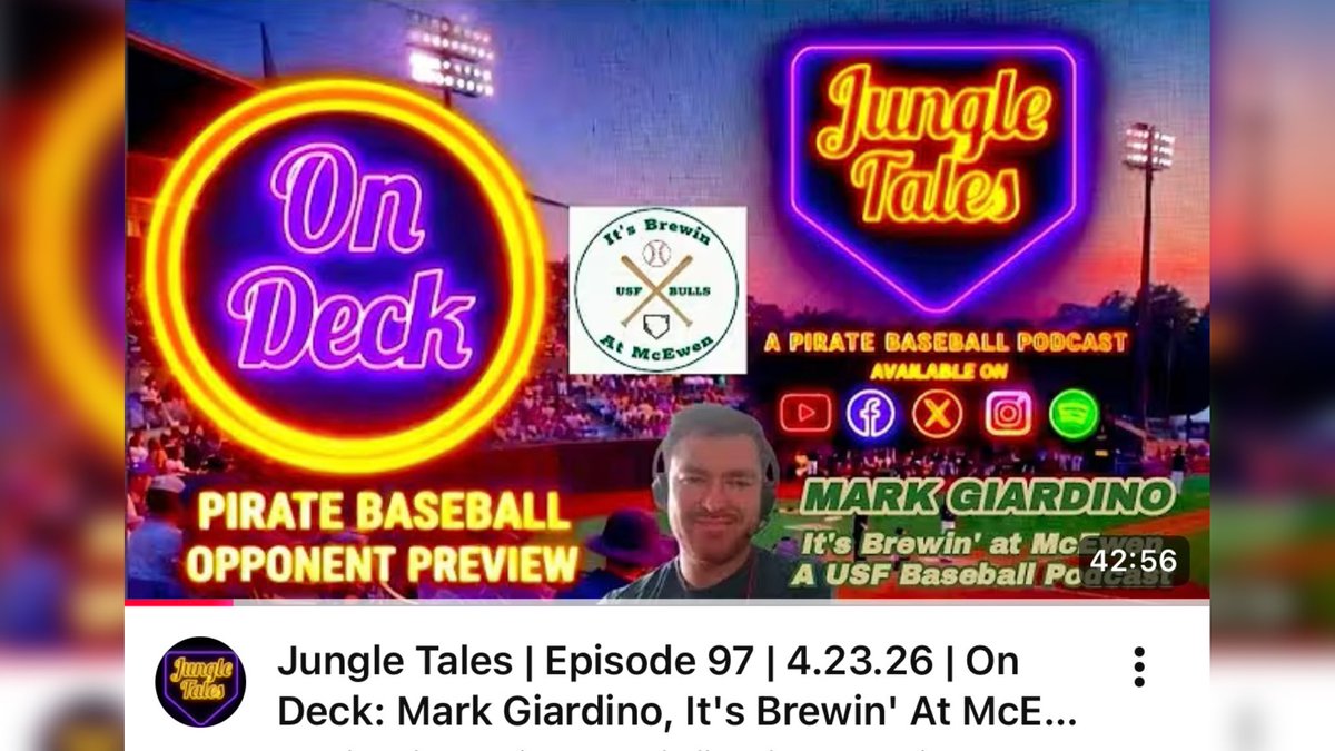 It’s Brewin’ at McEwen (USF⚾️) tweet media