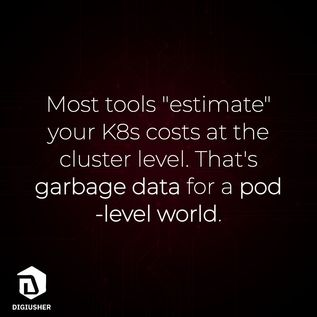 Digiusherfinops's tweet photo. Engineers: Cluster-level K8s "estimates" are garbage. 🗑️

Get pod-level precision and token-level AI costs natively with DigiUsher. Automate the guardrails in GitHub/Azure DevOps and get back to building. 🛠️

Request a demo: https://t.co/pN9gOrWutK

#GoogleCloud #Next26 #K8s #AI https://t.co/nUduzhYyz4