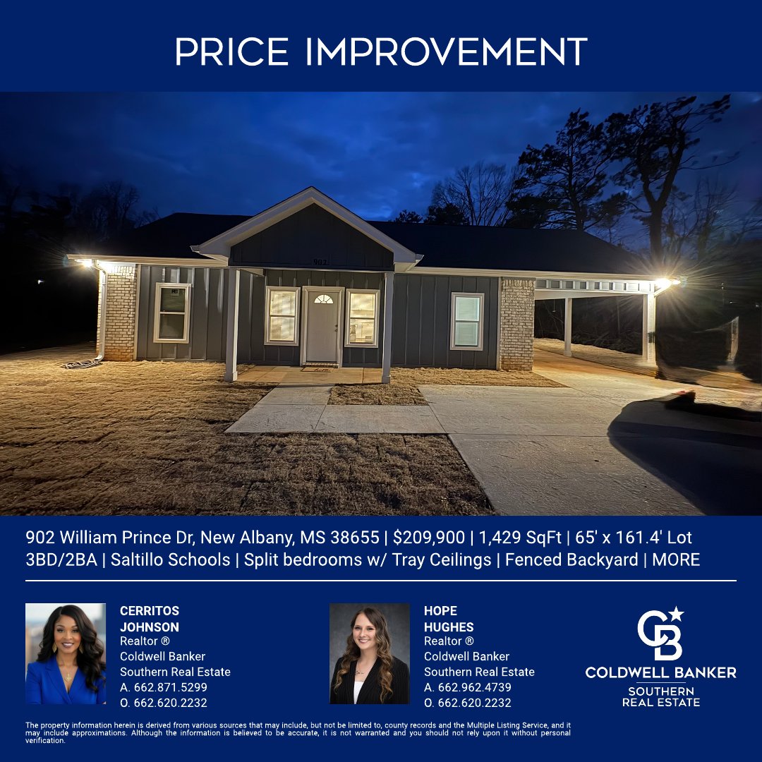 CBSouthern1's tweet photo. We have several listing updates this morning.  These are in Corinth, Saltillo, New Albany, and Tupelo!  Check these out @cbsouthern1. Broker: Gena Nolan https://t.co/R8idDkNwLh