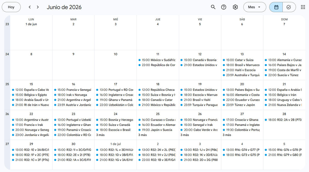 tonhocallejas's tweet photo. Calendario completo del Mundial 2026 para Google Calendar

En tu computador debes abrir este link y listo https://t.co/Xef4UHdVyG https://t.co/ZVsp1aEIjX