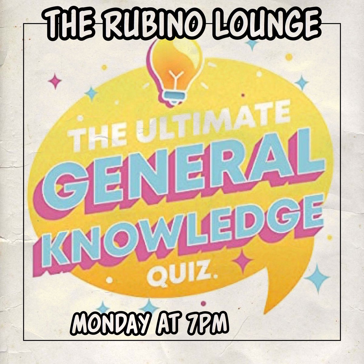 QuizzicalQuiz's tweet image. Join us on Monday at #TheRubinoLounge in #Redfield for our next #QuizNight! 7pm start for our #GeneralKnowledge #Quiz with cash and vouchers to be won